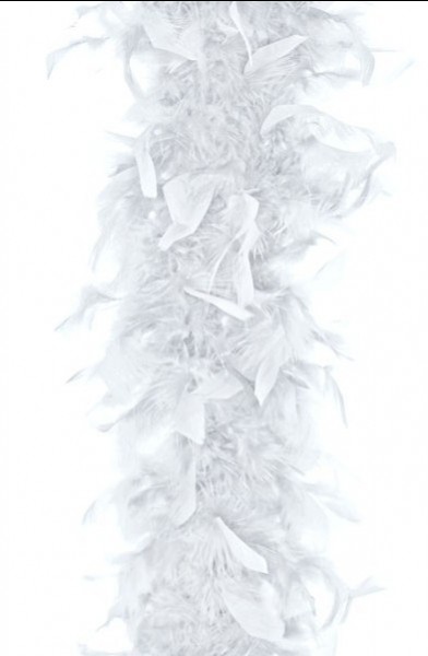 Feather boa Tiffy white 180cm