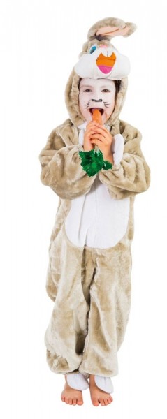 Fluffy rabbit kids costume