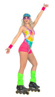 Neon Aerobic Babe Damen Kostüm