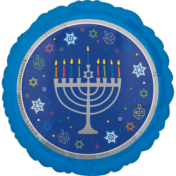 Palloncino foil Happy Hanukkah 45cm