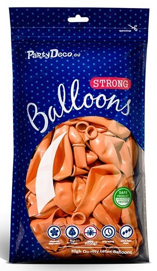 20 Partystar metallic Ballons orange 23cm 2