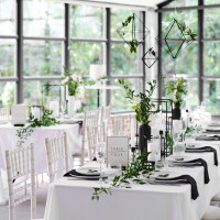 Preview: Black and white table numbers 1-12