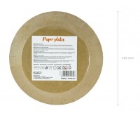 Preview: 6 Natural Touch paper plates 18cm