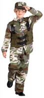 Vorschau: Militärisches Camouflage Kinderkostüm
