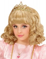 Oversigt: Skønhed blond prinsesse med tiara