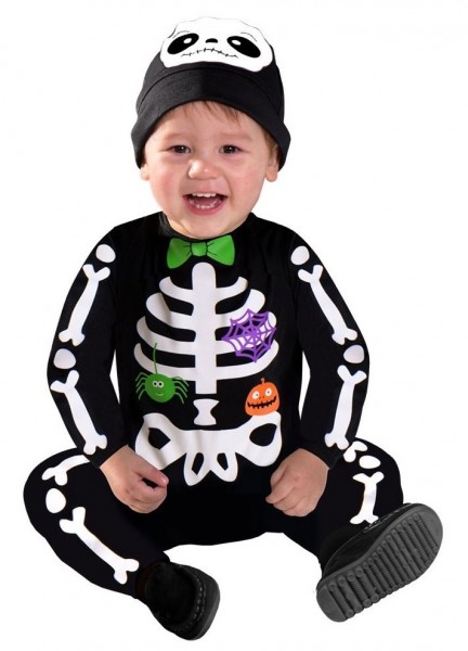 Cute skeleton baby costume