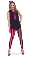 Stribede leggings sort-pink størrelse. 36/38