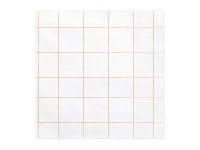 Preview: 20 checkered party night napkins 33cm