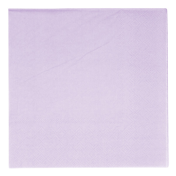 20 serviettes éco-élégance violet 33cm
