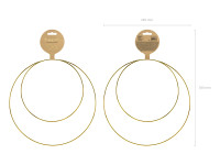 Voorvertoning: 2 gouden metalen hangers rond