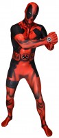 Förhandsgranskning: Röd Deadpool Morphsuit Muscleman