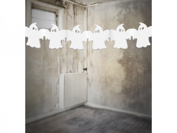 Ghost Paper Garland White 3m