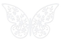 10 fjärilar pappersdekoration 6,5 cm