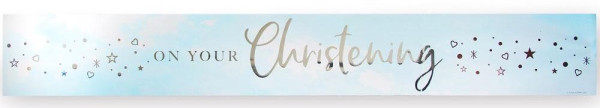 Your baptism banner silver-blue 2.74m