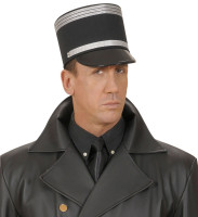 Shiny uniform peaked cap