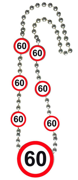 Łańcuch partii 60 urodziny znak drogowy