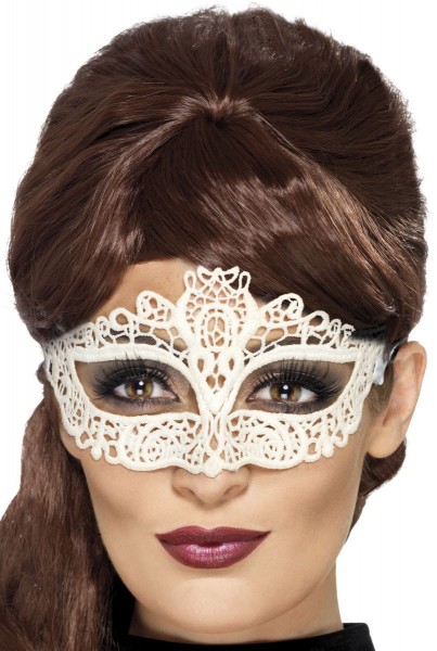 White lace eye mask