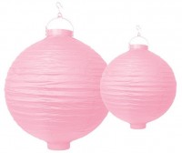 Preview: LED lampion Summer Nights light pink 30cm