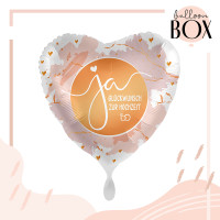 Vorschau: Heliumballon in der Box Ja Glückwunsch zur Hochzeit