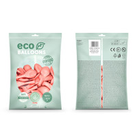 100 Eco metalliska ballonger roséguld 26cm