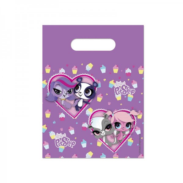 6 Littlest Pet Shop Cupcake Party Gift Bags