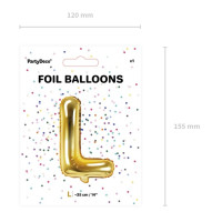 Voorvertoning: Folieballon L Goud 35 cm