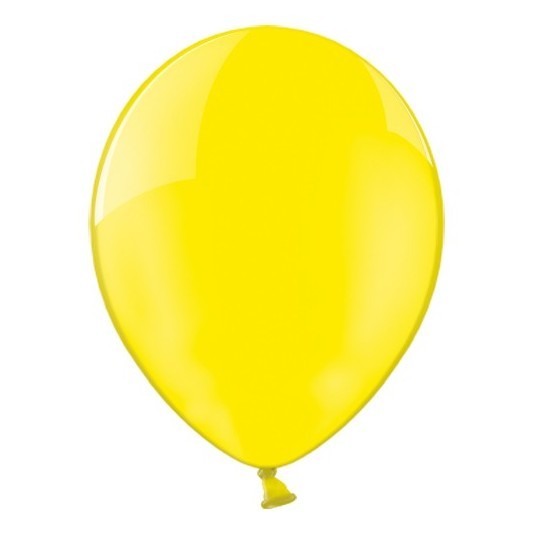 100 globos en amarillo cristal 36cm