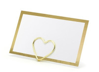 10 gold-edged place cards 9.5 x 5.5cm
