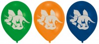Preview: 6 Triceratop dinosaur balloons primeval giants