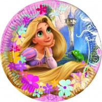 Rapunzel Adventure Round paper plate 20cm