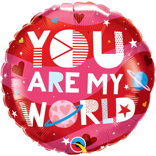 You are my world Folienballon 45cm