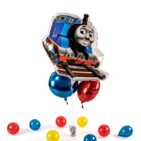 Vorschau: XL Heliumballon in der Box 3-teiliges Set Thomas die Lokomotive
