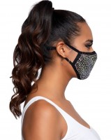 Vorschau: Mund-Nase-Maske Charm mit Strass