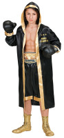 Boxing champion kids costume black
