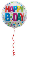 Splendide ballon aluminium joyeux anniversaire 45cm