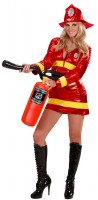 Voorvertoning: Sexy metallic brandweervrouw kostuum