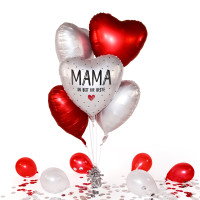 Vorschau: Heliumballon in der Box Mama du bist die Beste