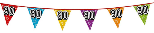 90 banderines holográficos de cadena 800cm