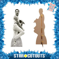 Preview: Freddie Mercury Live cardboard cutout 1.79m