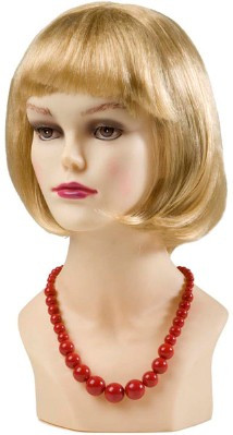 Red 70s pearl necklace