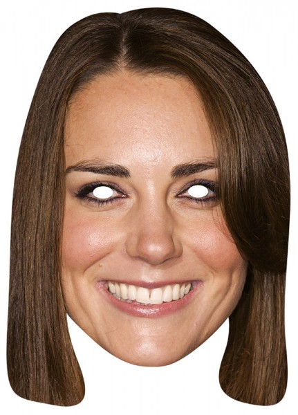Kate Middleton cardboard mask