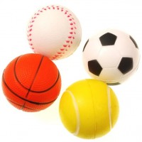 4 Sports Day foam balls