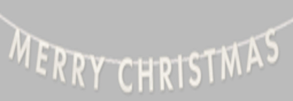 Guirnalda de fieltro - Feliz Navidad