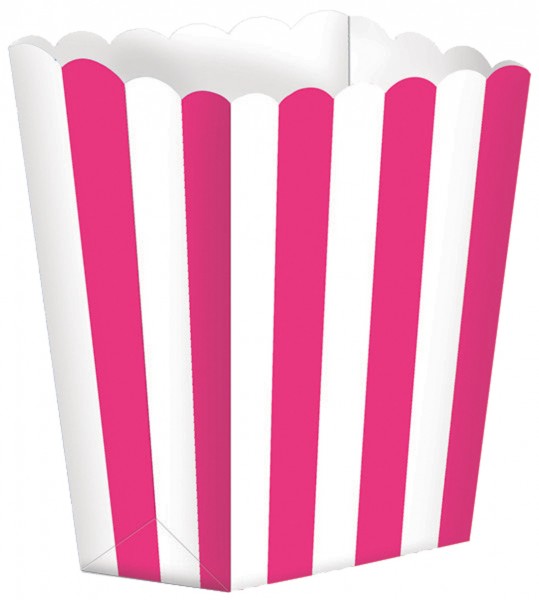 5 candy buffet snack boxes pink