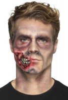 Vista previa: Aplicación de látex aterrador zombie con pegamento