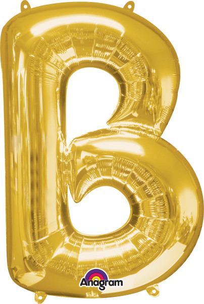 Balon foliowy litera B złoty 86 cm