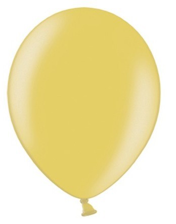 100 Celebration metallic balloons gold 23cm