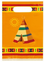 Vista previa: 6 bolsas de regalo de fiesta india en dos colores