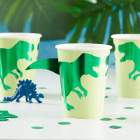 Preview: 8 Roarsome Dino paper cups 266ml