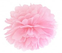 Pompon rose clair 25cm